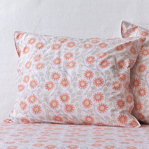 Sunflower Coral Pillowcase 2 pc